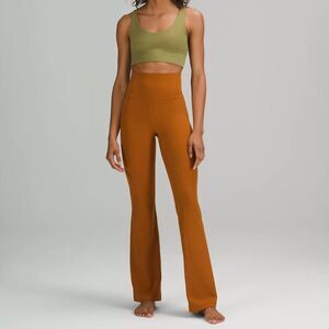 Lululemon Groove Super-High-Rise Flared Pant Nulu Butternut Brown 12